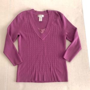 Purple worthington sweater